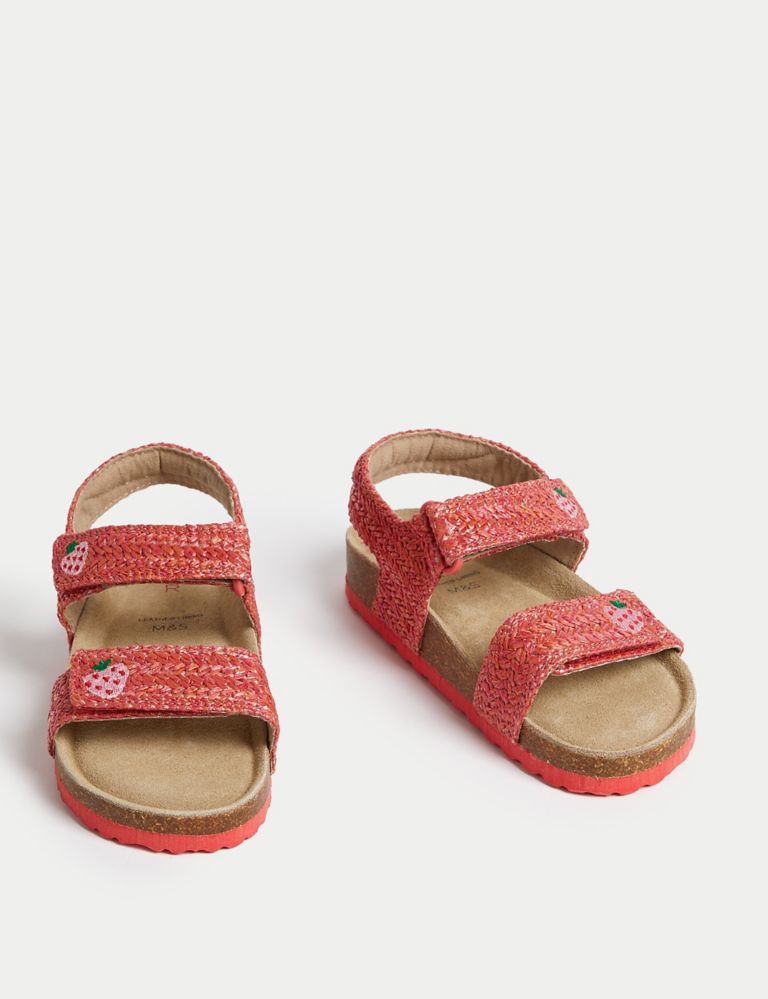 Kids' Strawberry Footbed Sandals (4 Small - 2 Large) 2 of 4