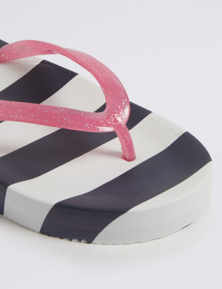 Kids’ Striped Flip-flops (13 Small - 6 Large) 4 of 5