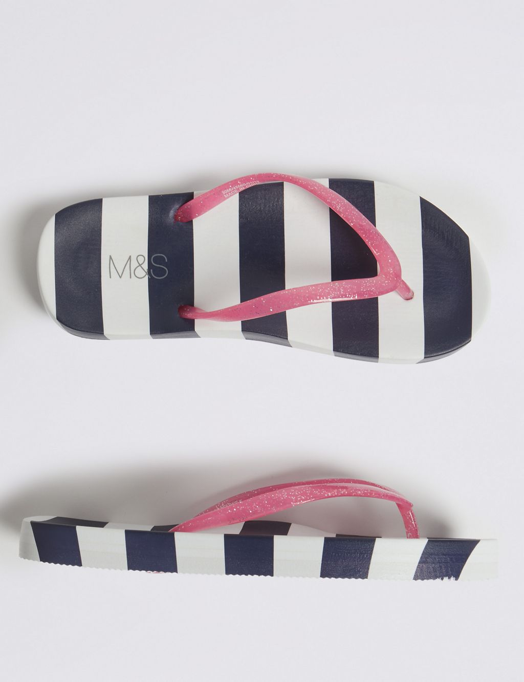 Kids’ Striped Flip-flops (13 Small - 6 Large) 1 of 5