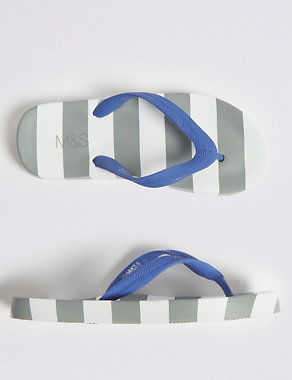 Kids’ Striped Flip-flops (13 Small - 7 Large) Image 2 of 5