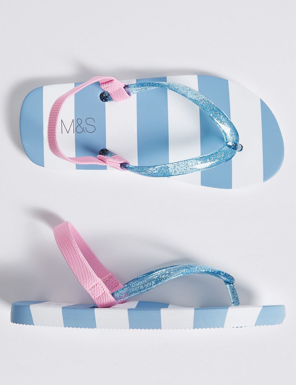 Kids’ Striped Flip-flops (5 Small - 12 Small) 1 of 4