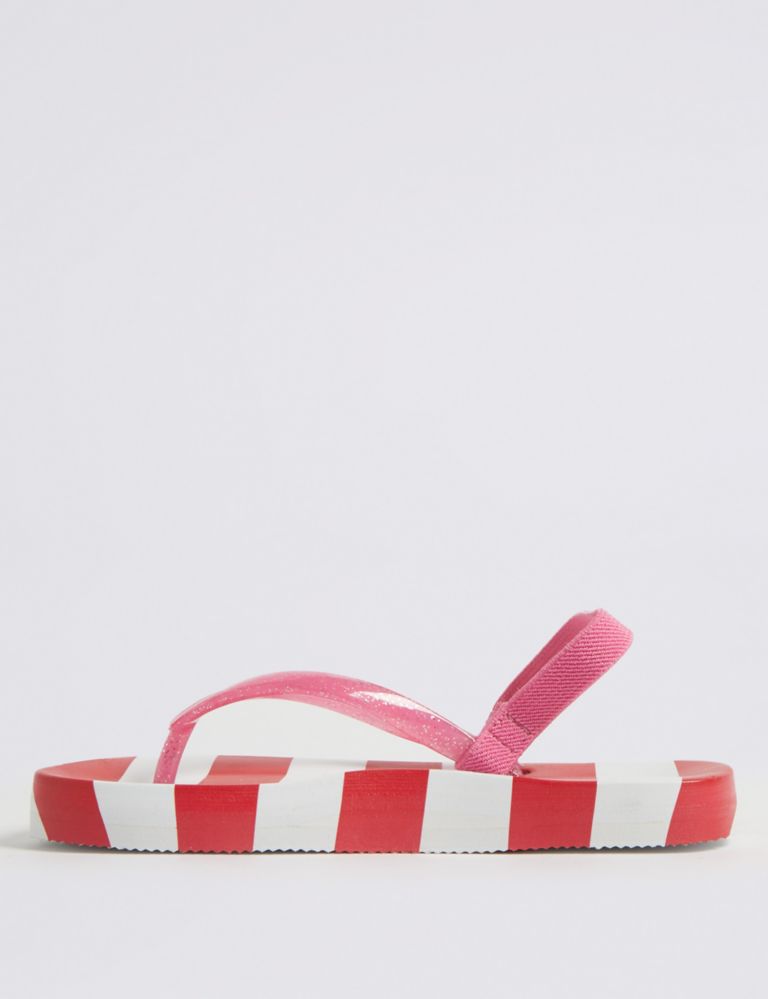 Kids’ Striped Flip-flops (5 Small - 12 Small) 3 of 5