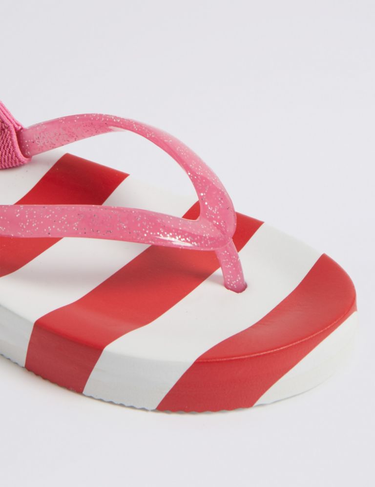 Kids’ Striped Flip-flops (5 Small - 12 Small) 4 of 5