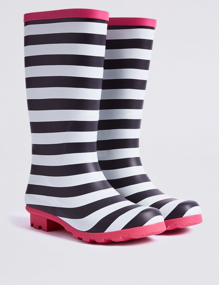 Kids’ Striped Wellies (13 Small - 6 Large) 1 of 4
