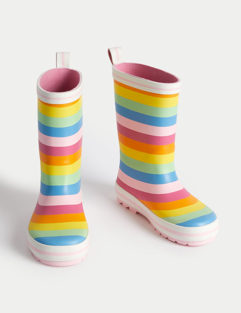 Kids' Striped Wellies (4 Small - 6 Large) 1 of 4