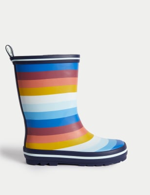 Striped wellies shop