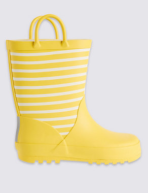 Kids' Striped Wellies (5 Small - 12 Small) Image 2 of 6