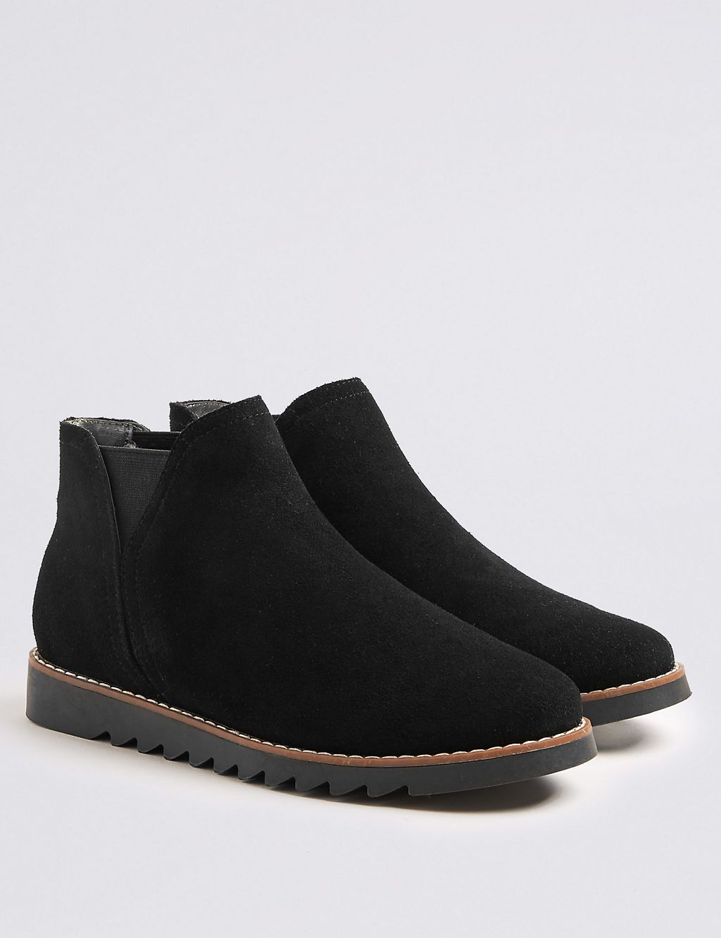 Kids' Suede Ankle Boots (13 Small - 6 Large) 3 of 5