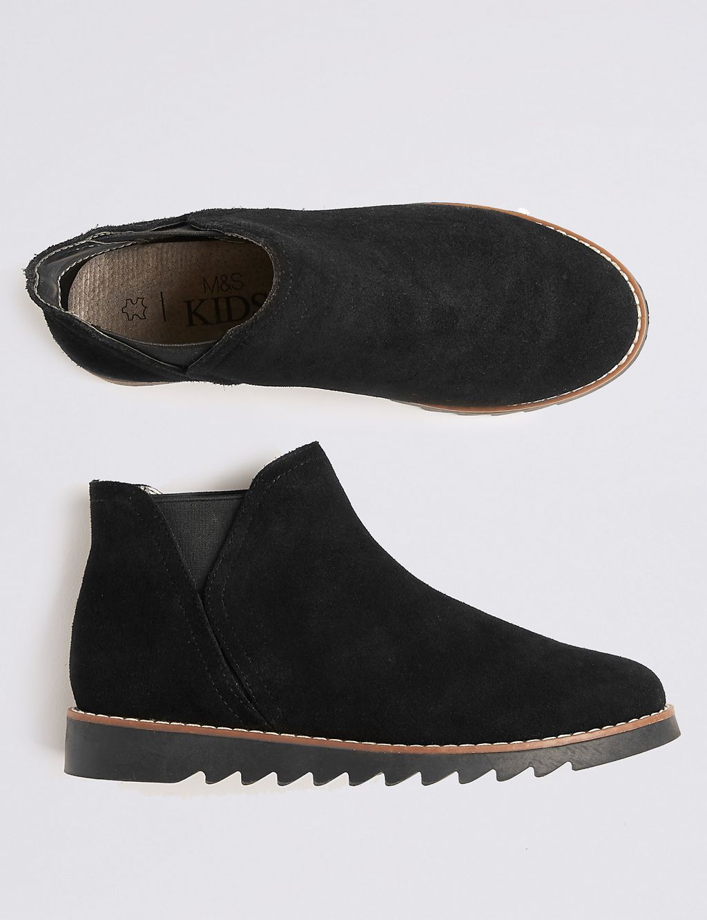 Kids' Suede Ankle Boots (13 Small - 6 Large) 1 of 5