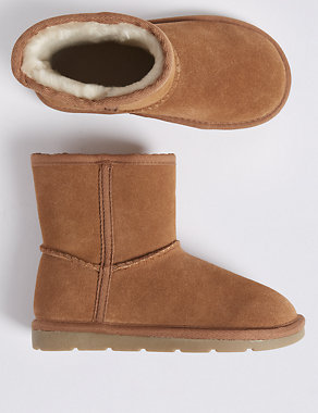Kids’ Suede Ankle Boots (5 Small - 12 Small) Image 2 of 5