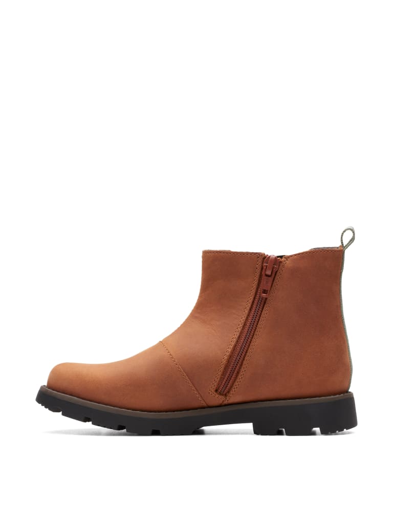 Kids Suede Ankle Boots CLARKS M S