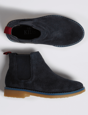 Kids cheap suede boots