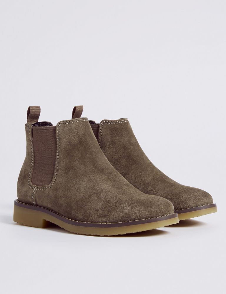 Kids’ Suede Chelsea Boots (5 Small - 12 Small) 1 of 4
