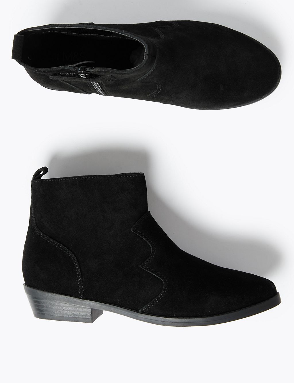 Kids' Suede Freshfeet™ Ankle Boots (13 Small - 6 Large) 1 of 5