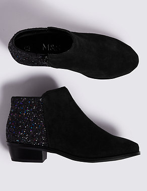 Kids' Suede Glitter Boots (13 Small - 6 Large) Image 2 of 5