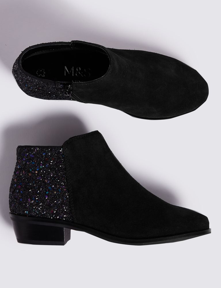 Kids' Suede Glitter Boots (13 Small - 6 Large) 2 of 5