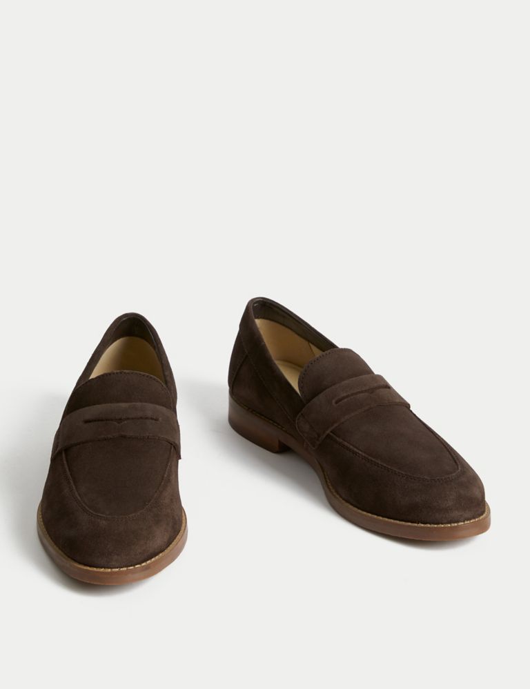 Kids' Suede Loafers (3 Large - 7 Large) 2 of 4