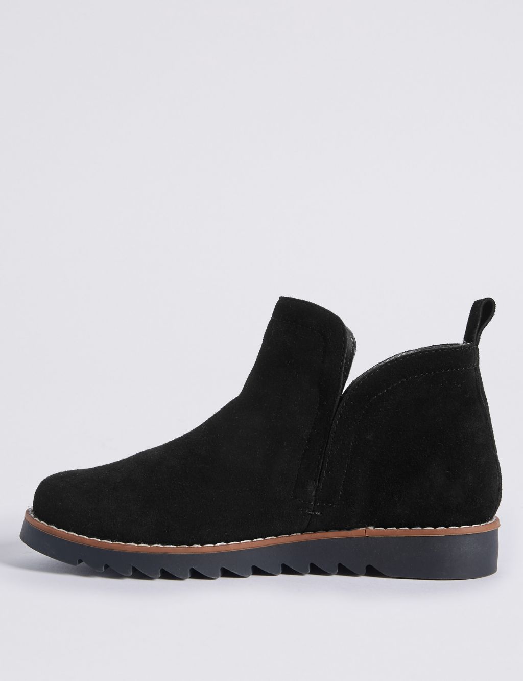 Kids' Suede Pull-on Ankle Boots 2 of 4