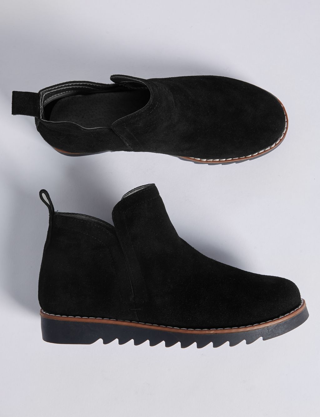 Kids' Suede Pull-on Ankle Boots 1 of 4