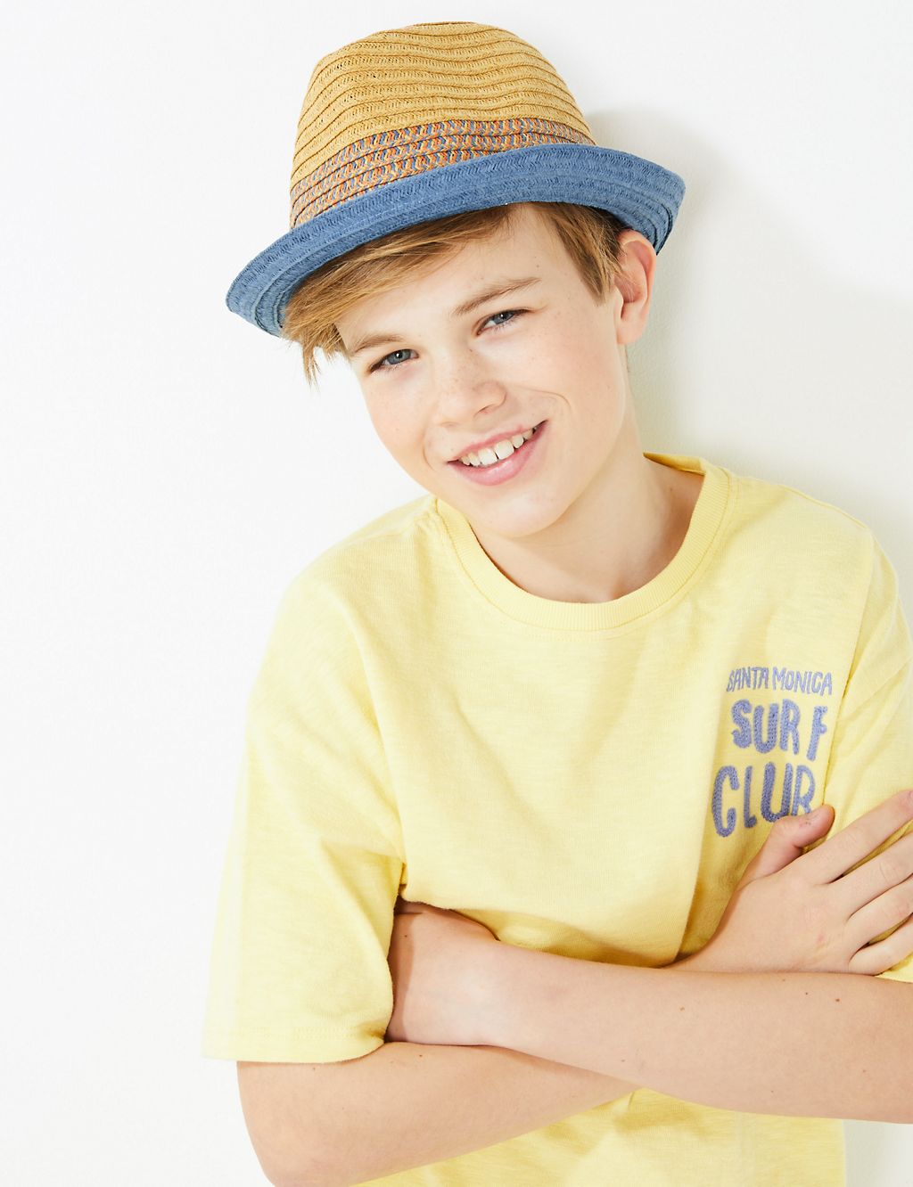 Kids' Texture Sun Hat (6-14 Yrs) | M&S