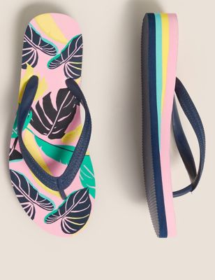Kids' Tropical Wedge Flip-flops (13 Small - 6 Large) Image 2 of 5