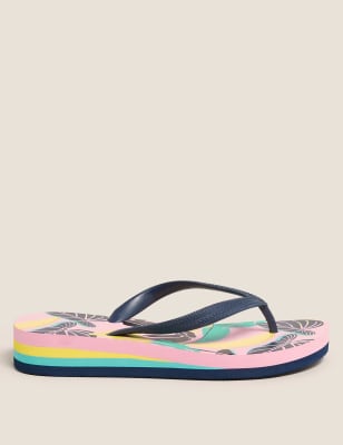 Kids wedge store flip flops