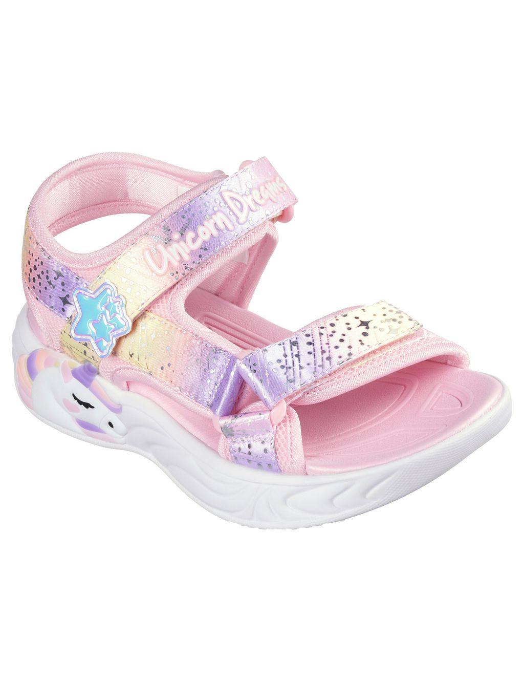 Kids' Unicorn Dreams Majestic Bliss Sandals (9½ Small - 4 Large) 1 of 3