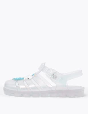 unicorn jelly sandals
