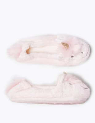 marks and spencer girls slippers