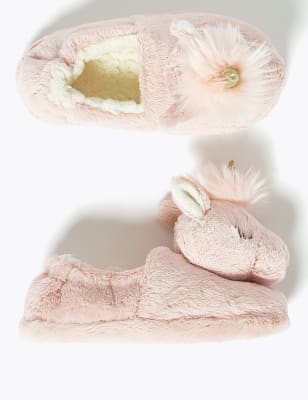 m&s girls slippers