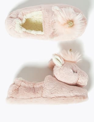 marks and spencer girls slippers