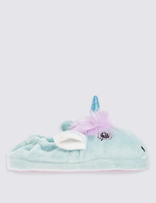 Kids Unicorn Slippers M S