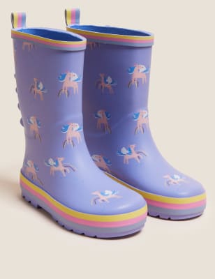 Girls unicorn wellies clearance