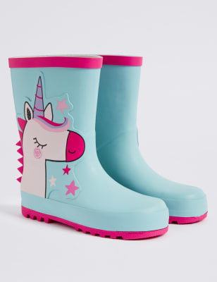 Kids unicorn wellies