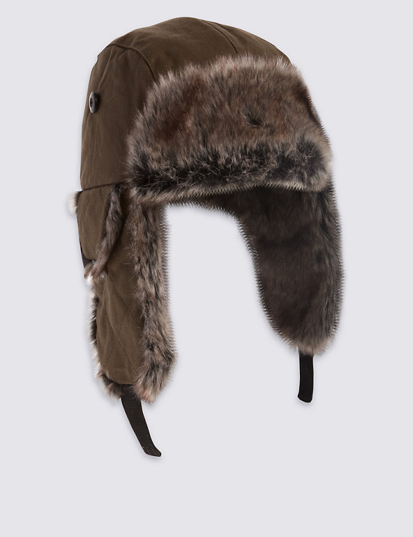 Kids' Wax Faux Fur Trapper Hat with Thinsulate™ Image 1 of 1
