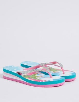 kids wedge flip flops