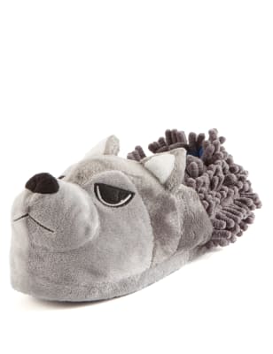 Wolf and badger discount slippers