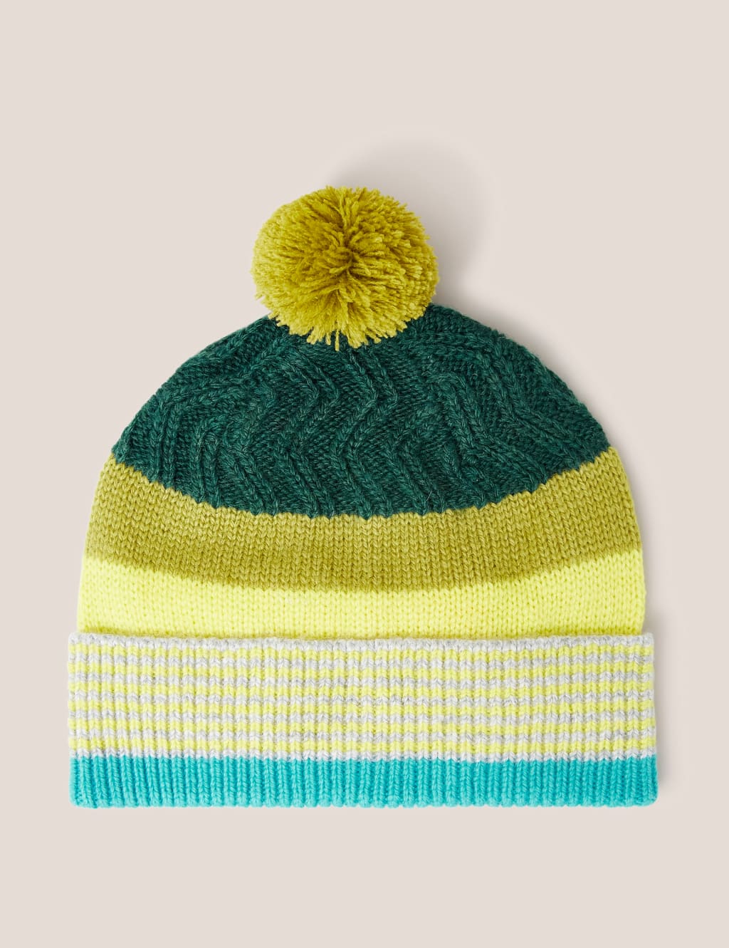 Kids Wool Blend Striped Winter Hat