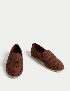 Kids' Woven Slip-On Loafers (3 Large - 7 Large) Image 2 of 4