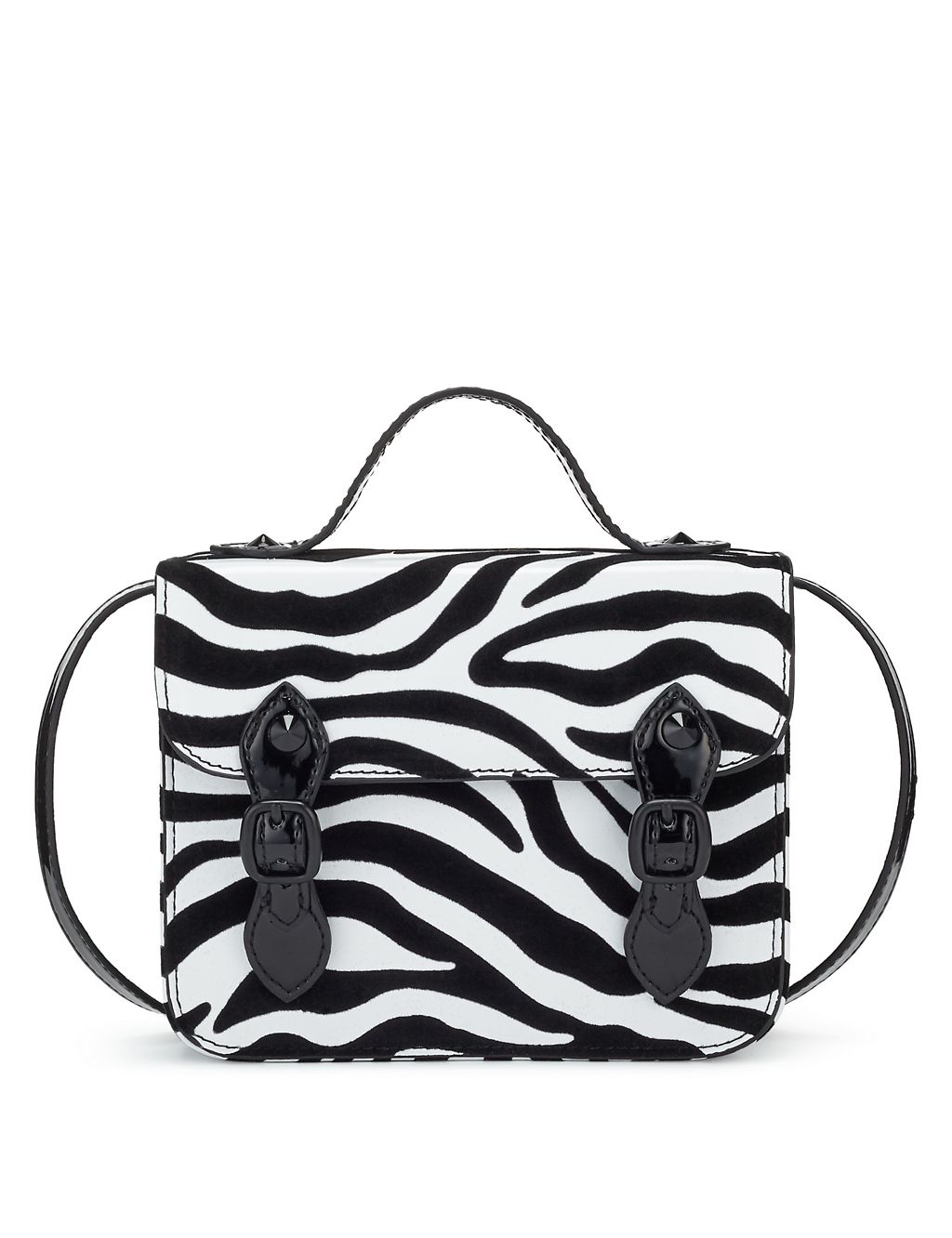Kids' Zebra Print Across Body Satchel Bag 3 of 3