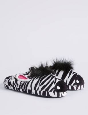 zebra slippers
