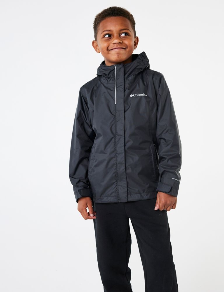 Columbia Boys Waterproof Jacket Coat Omni-Shield Blue (Small 4/5)