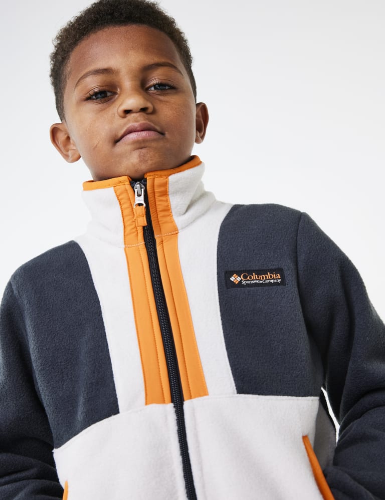 Kids Back Bowl Fleece Zip Top Columbia M S