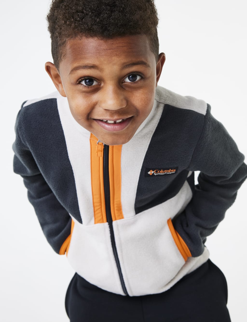 Kids Back Bowl Fleece Zip Top Columbia M S