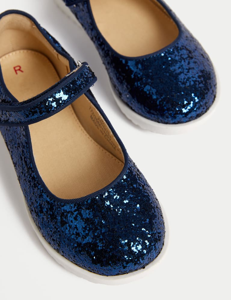 Blue clearance sparkly loafers