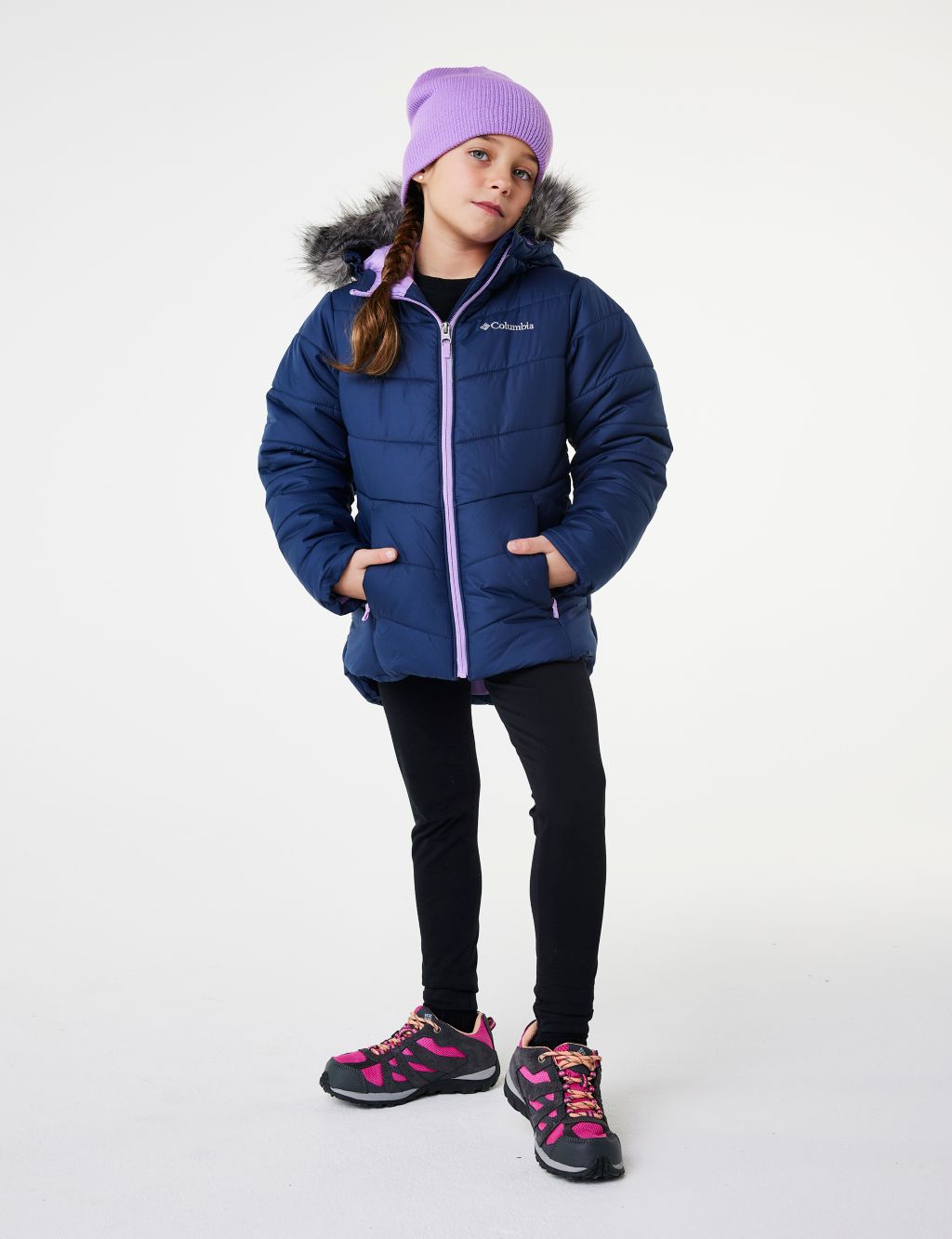 Kids Katelyn Crest II Hooded Padded Jacket | Columbia | M&S