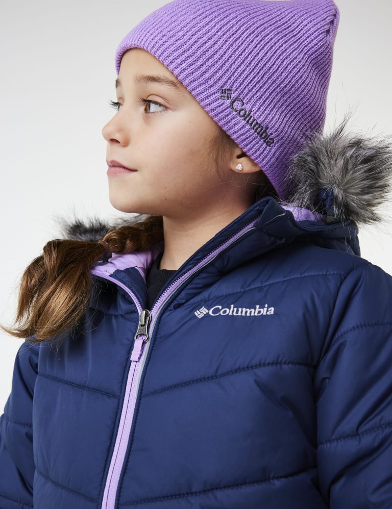 Kids Katelyn Crest II Hooded Padded Jacket Columbia M S