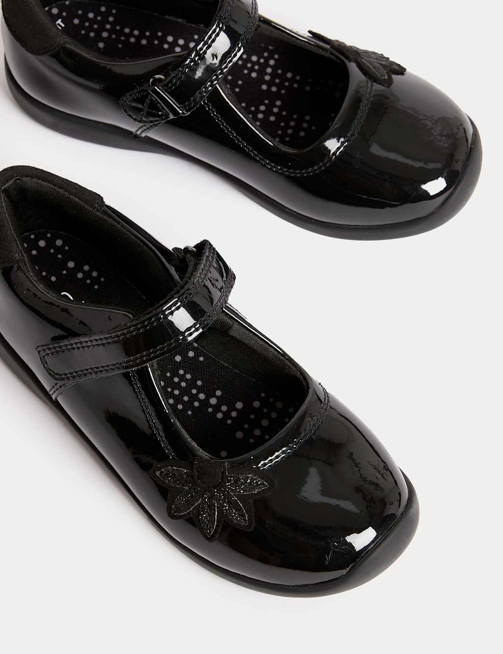 Kids Patent Leather School Shoes 8 Small 1 Large M S