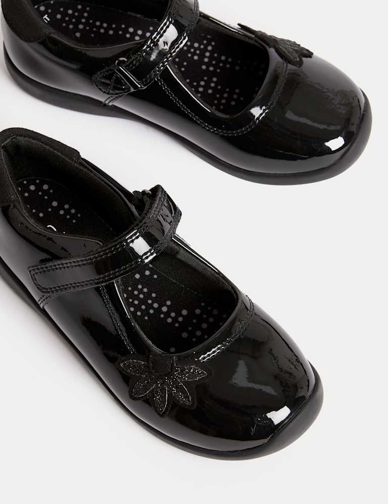 Kids patent shoes top