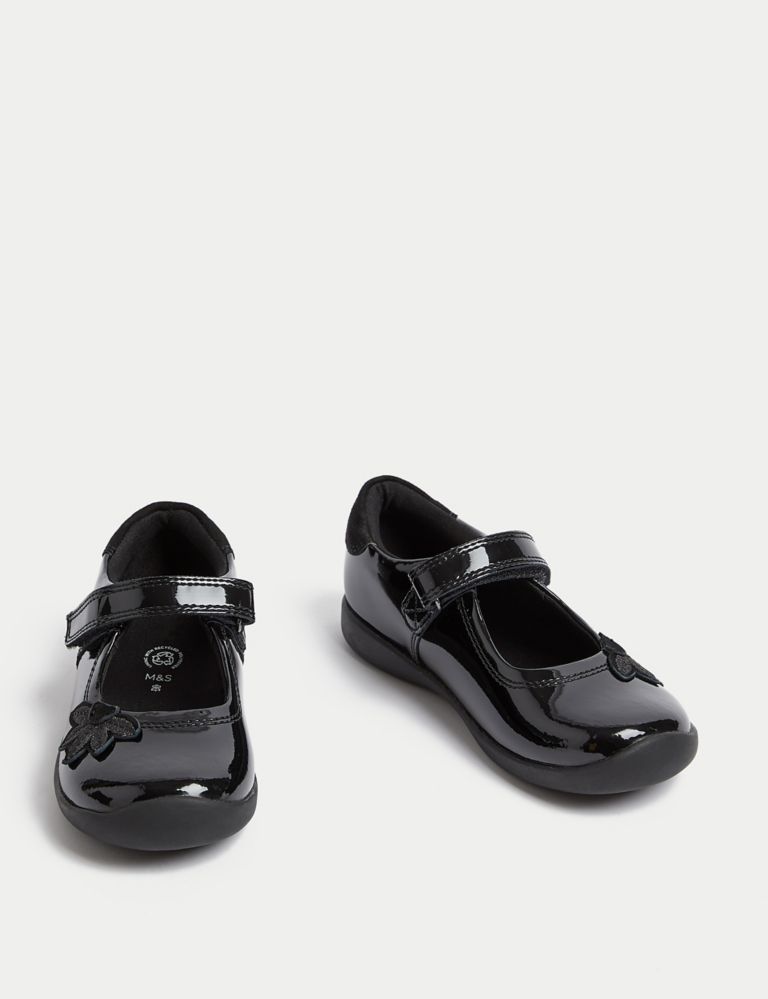 Kids Patent Leather School Shoes (8 Small - 1 Large) 2 of 5